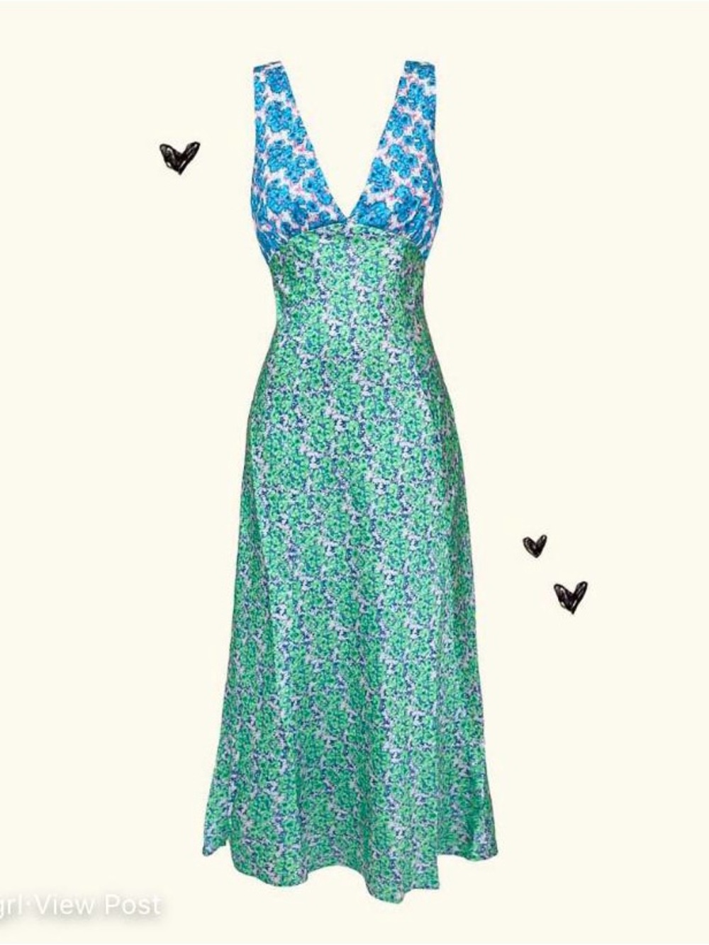 Verge Girl Floral V-Neck Slip Maxi Dress - Picture 6 of 16